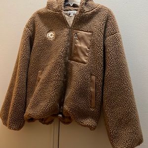 Club Pilates Fuzzy Winter Coat